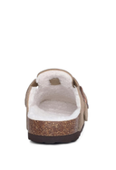 Clog Feminino em Camurça Forrado Bege Upper