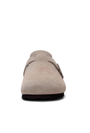 Clog Feminino em Camurça Forrado Bege Upper