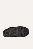 Bota Mule Disquette com Pelúcia Preto Upper