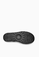Bota Cano Curto Mini Plataforma em Camurça Preto Upper
