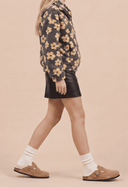 Clog Feminino em Camurça Forrado Marrom Upper